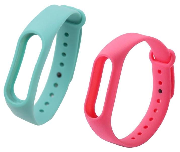 Набор ремешков MRK для браслета Xiaomi Mi Band 2 MRK Flax Мятный/Розовый