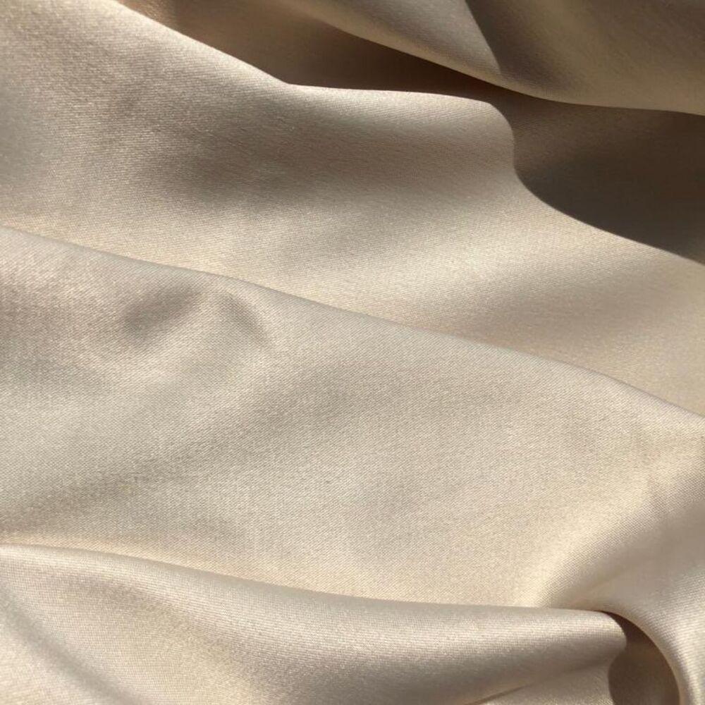 Ткань костюмно-платная Атлас Lux V-4 Темный беж (11168)