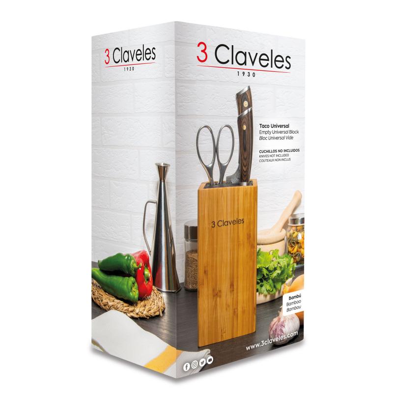 Подставка для ножей 3claveles Бамбук (1747) - фото 4 Подставка для ножей 3claveles Бамбук (1747) - фото 4