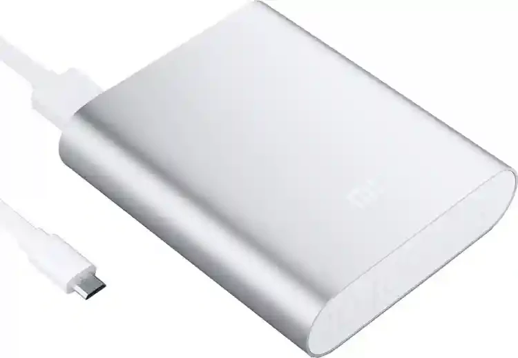 Повербанк MI 10400 мАч для смартфонов и планшетов Серебристый (2173) - фото 4