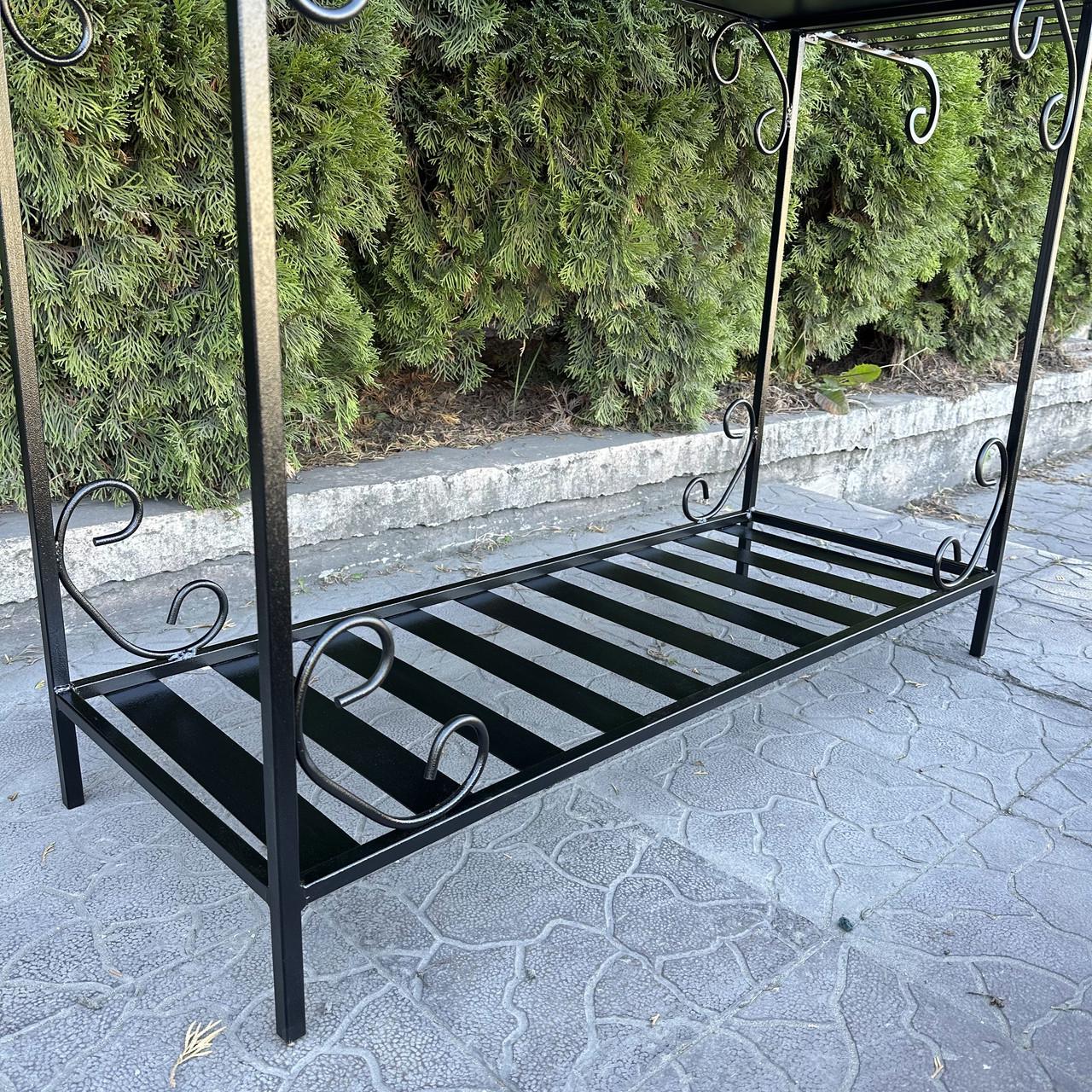 Мангал-барбекю Metalzavod Гефест на 15 шампурів 3 мм на дровниці 151,5х39,5х106,5 см (MBD15-3) - фото 8