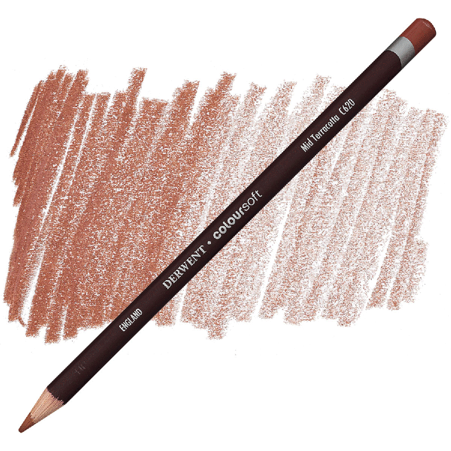 Олівець кольоровий Coloursoft С620 Rosa 701014 6 шт. Терракотовий середній (5028252188807) - фото 1