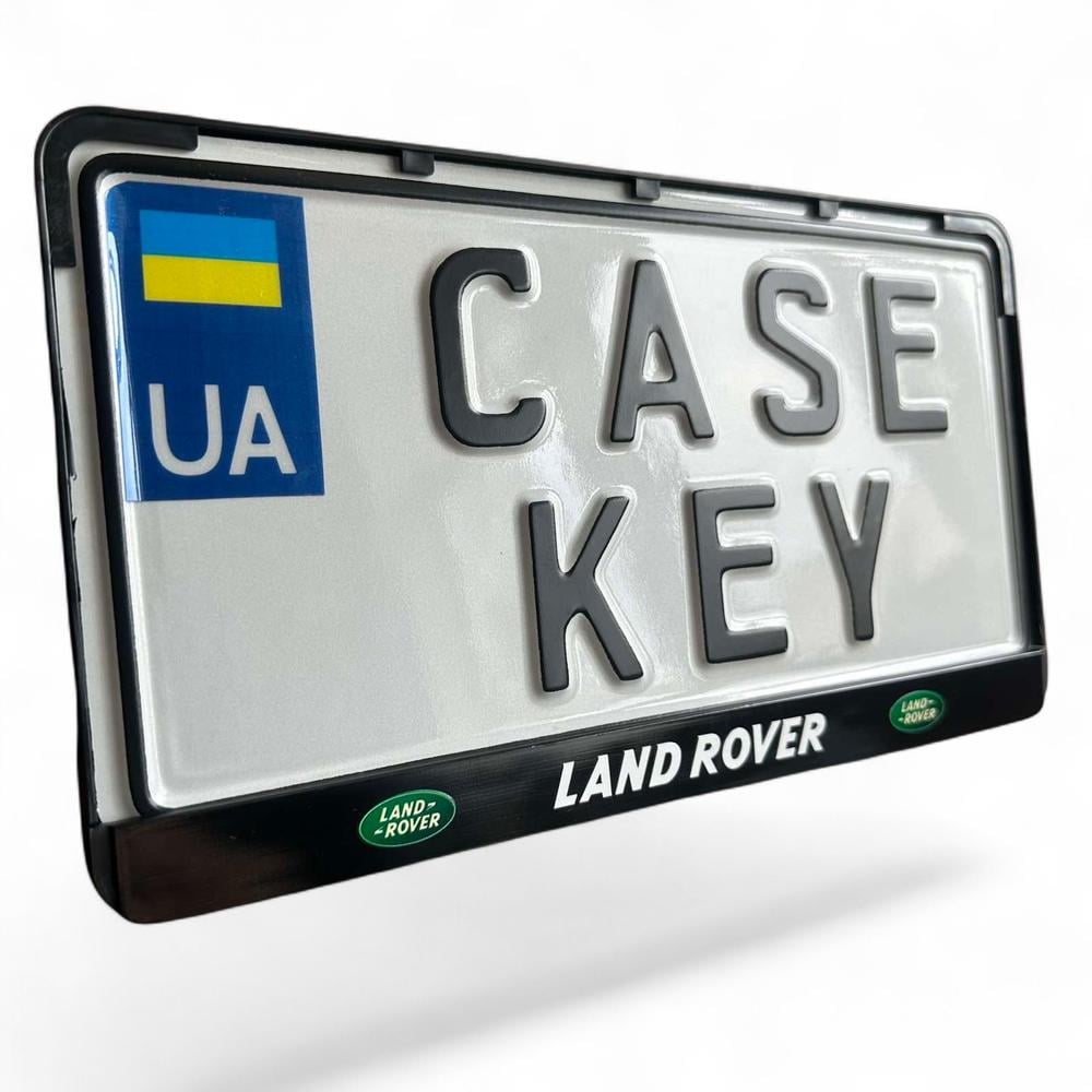 Авторамка США с лакированной печатью Land Rover (reramkausa1)