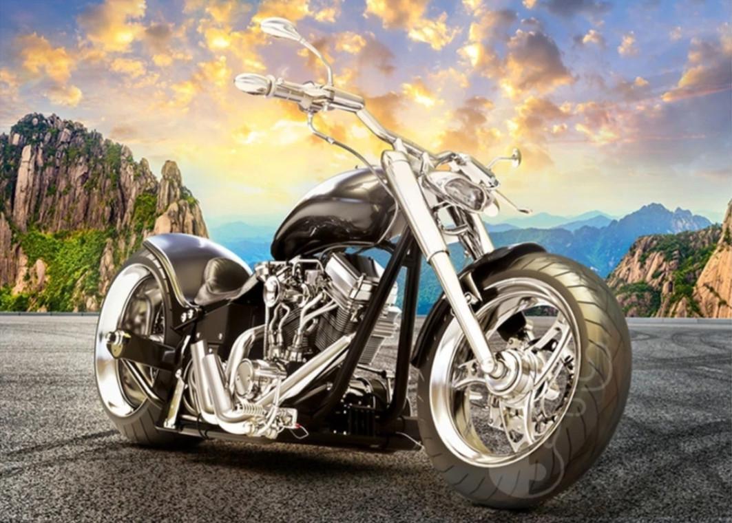 Алмазна мозаїка ColorArt Мотоцикл SP125 40x50 см