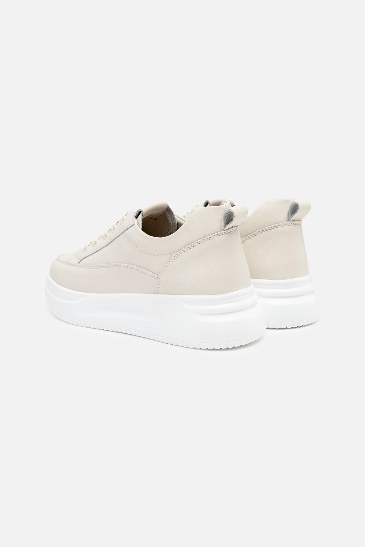 Кеди жіночі ЦБ-00233339 р. 39 Бежевий (SKT000941282) - фото 4