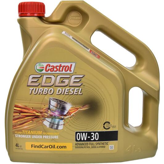 Моторне мастило Castrol Edge Turbo Diesel C3 SN 0W-30 4 л (CASEDGETD0W-304L) Моторне мастило Castrol Edge Turbo Diesel C3 SN 0W-30 4 л (CASEDGETD0W-304L)