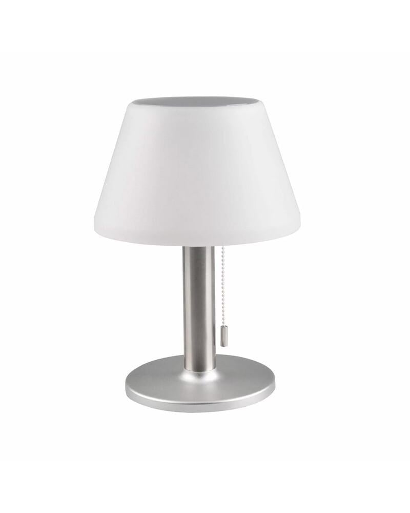 Світильник вуличний на сонячній батареї Polux 325457 Viola LED 4000K IP44 Сріблястий (36563441)