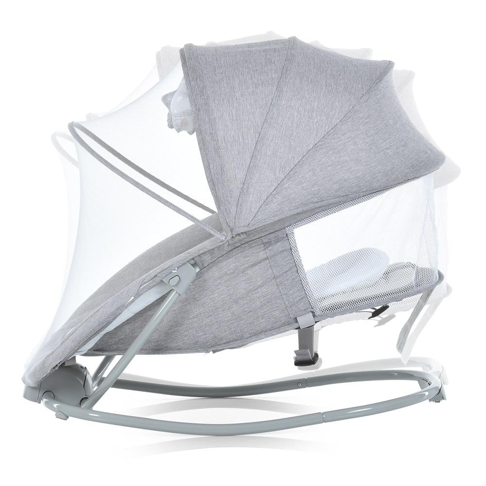 Заколисуючий центр-шезлонг 8114 Сіро-бежевий - фото 2 Заколисуючий центр-шезлонг 8114 Сіро-бежевий - фото 2