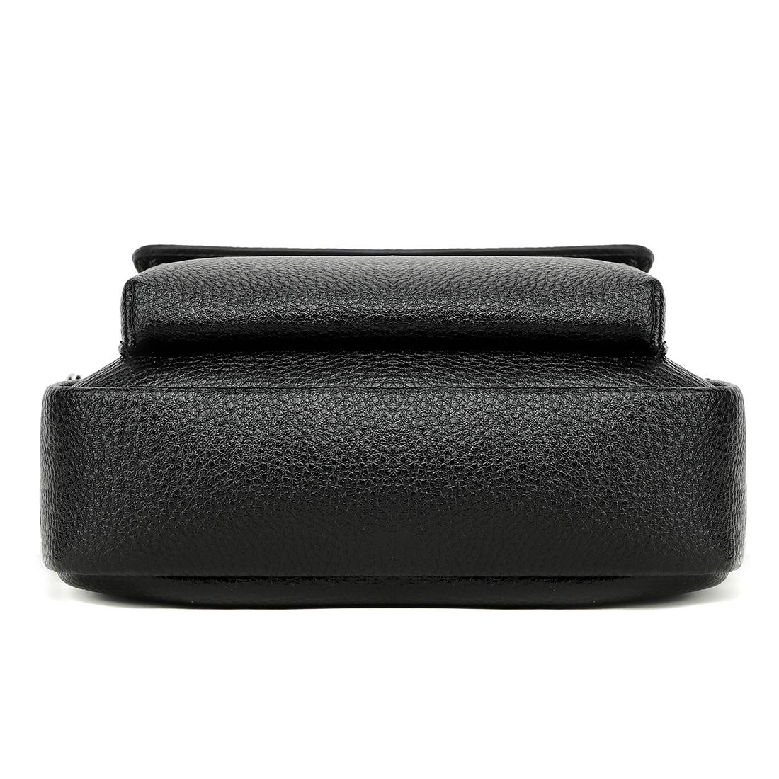 Сумка чоловіча Polo PU-шкіряна 23x19x8 см Чорний - фото 3 Сумка чоловіча Polo PU-шкіряна 23x19x8 см Чорний - фото 3