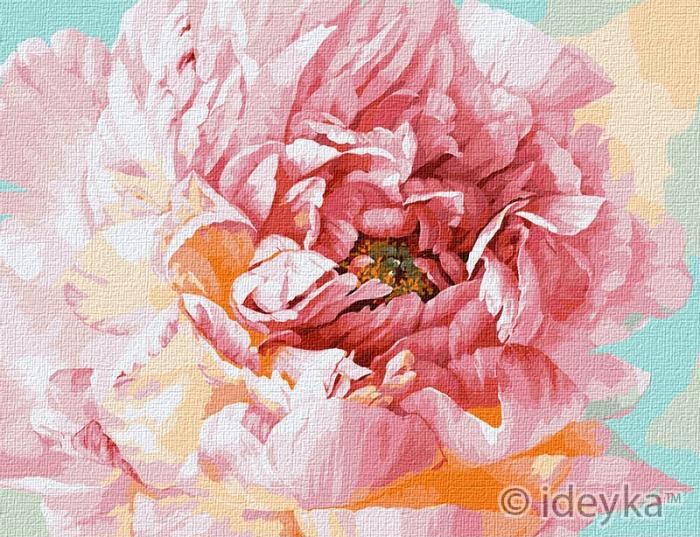 Картина по номерам Идейка Нежный пион 50x65 см (KHO2966)