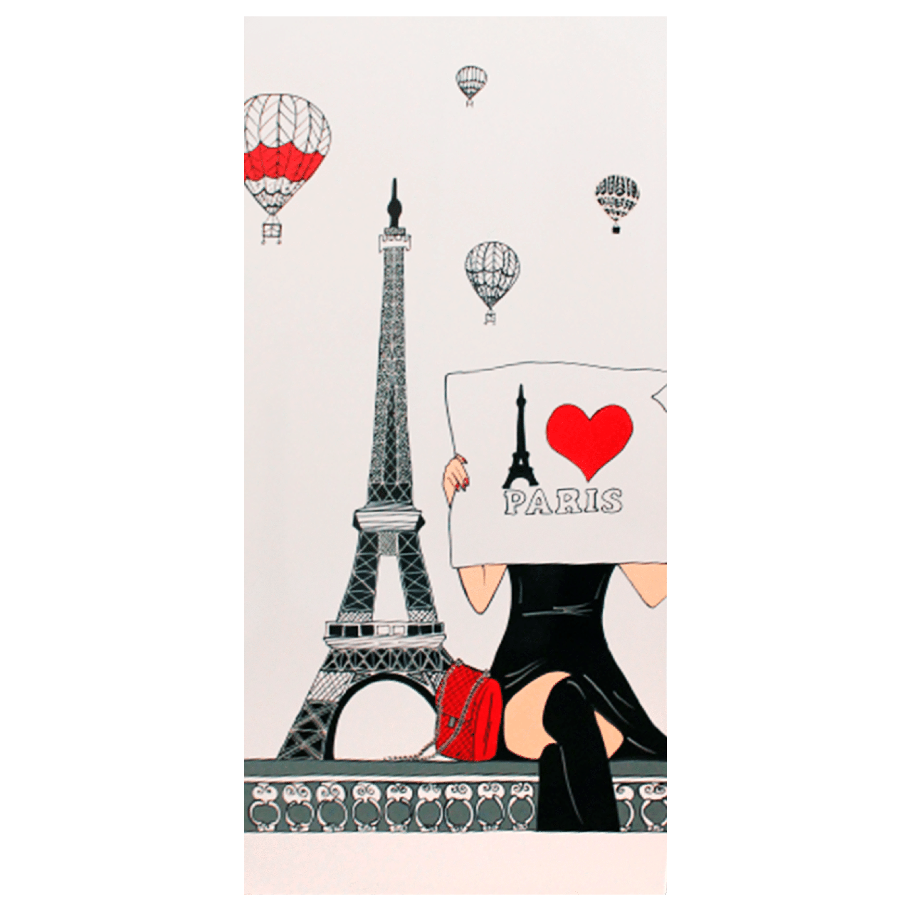 Металлокерамический обогреватель дизайнерский Uden-S-700 Эйфелева башня со шнуром до 14 м2 978х475 мм (25748207)