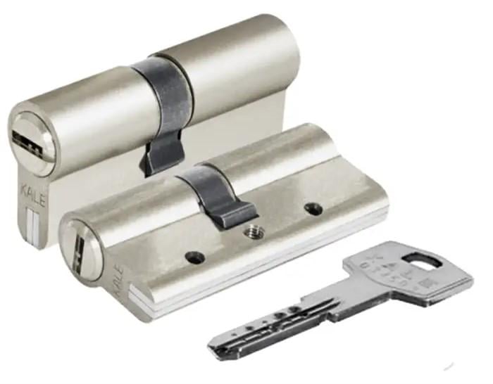 Цилиндр Kale 164 DBNE 100 мм 5 ключей Никель