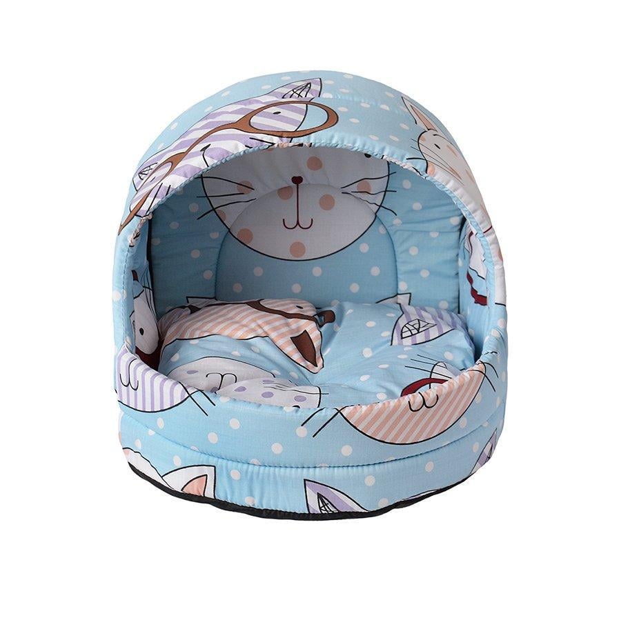 Лежак от Джека Икукване Коты в очках ткань бязь Голубой (2660711999) Лежак от Джека Икукване Коты в очках ткань бязь Голубой (2660711999)