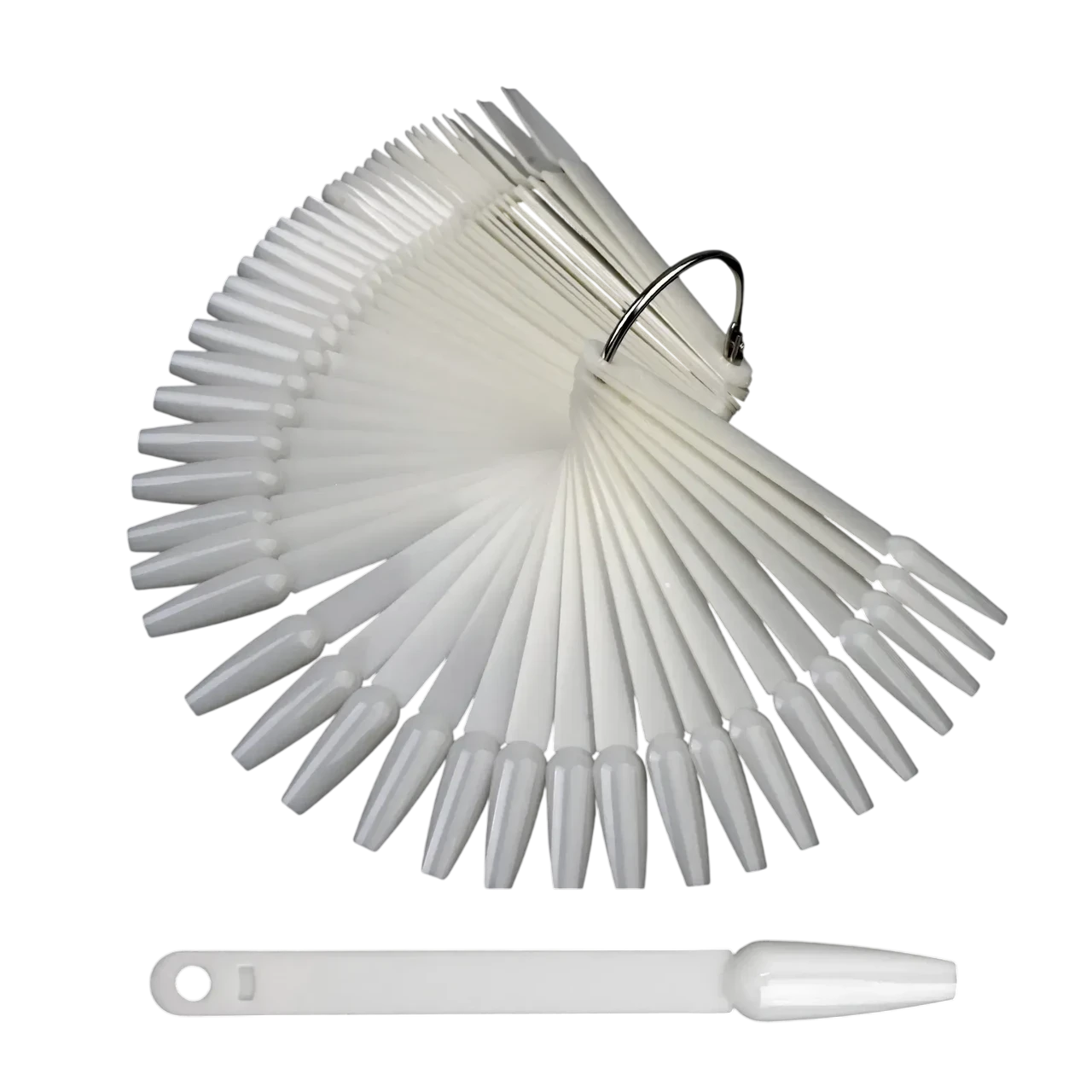 Типсы на кольце Балерина 50 шт. Белый (011783)