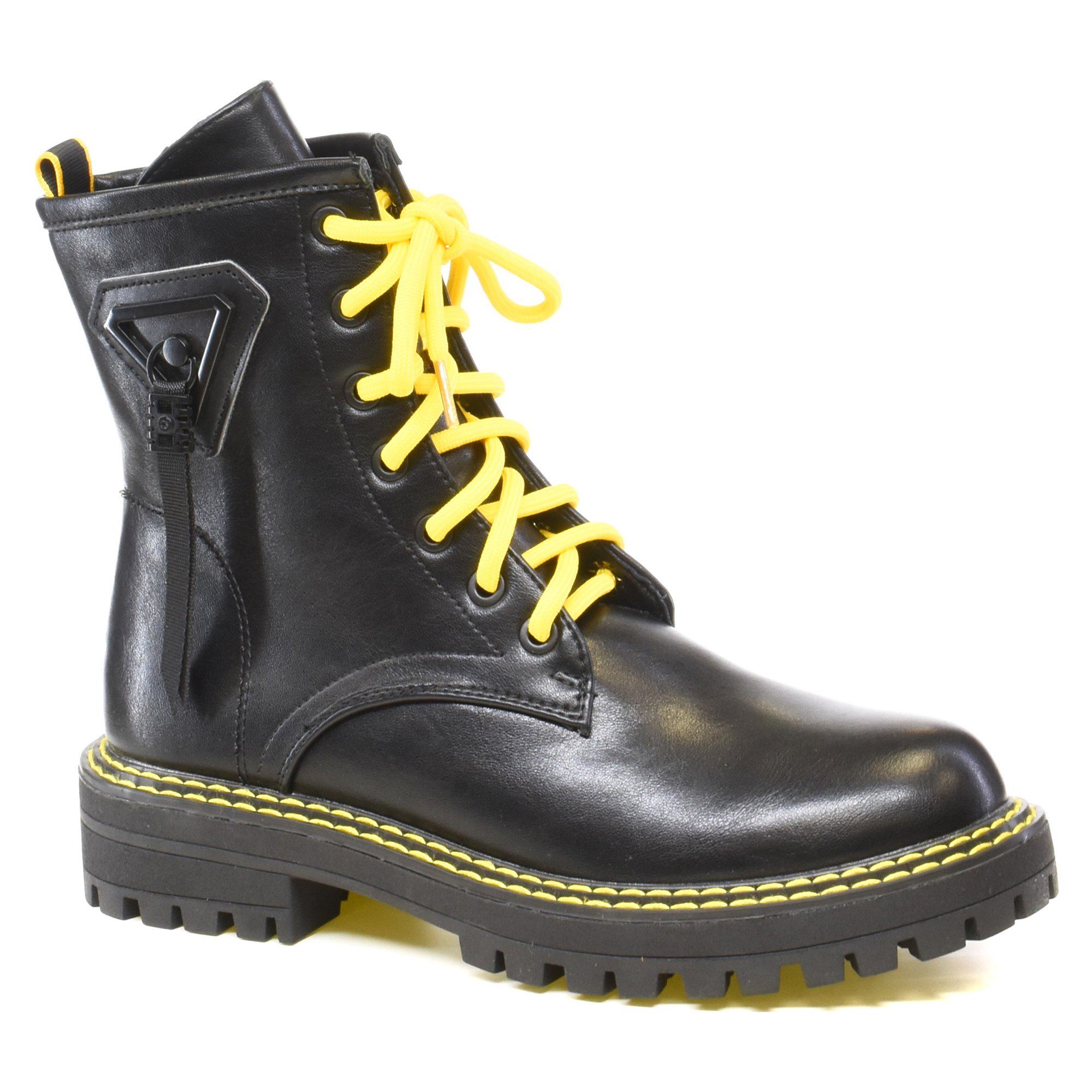 Ботинки зимние женские Betsy р. 36 Черный/Желтый (013539-36)