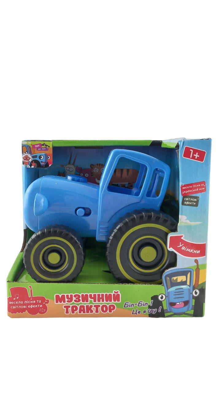 Детская музыкальная игрушка Трактор укр. Синий (151014) Детская музыкальная игрушка Трактор укр. Синий (151014)