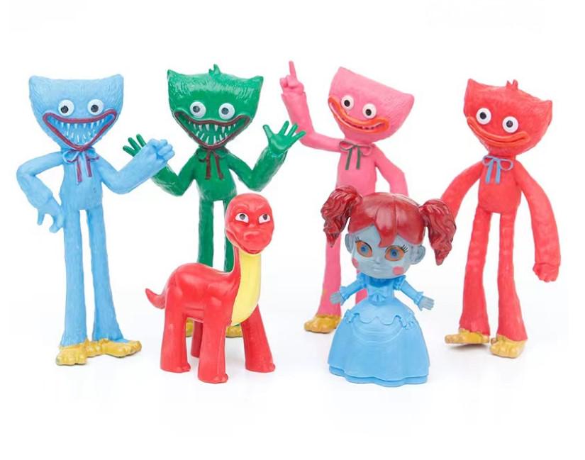 Набор фигурок Хагги Уагги/Киси Мисси/Поппи Huggy Wuggy Poppy playtime 6 шт. 7-11 см