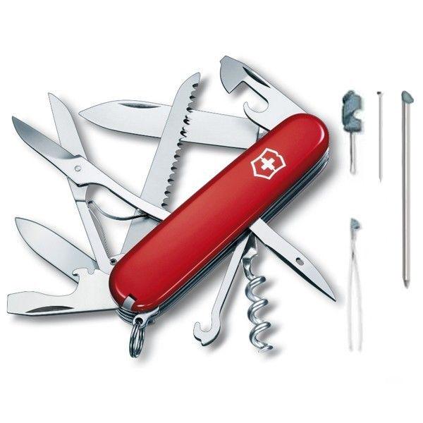 Комплект нож Victorinox Huntsman 1.3715/чехол с фонариком - фото 4