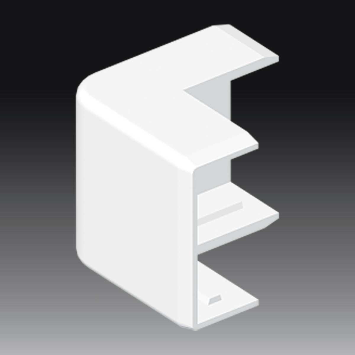 Угол наружный KOPOS для короба LHD 40x20 мм ПВХ Белый (8636_HB)