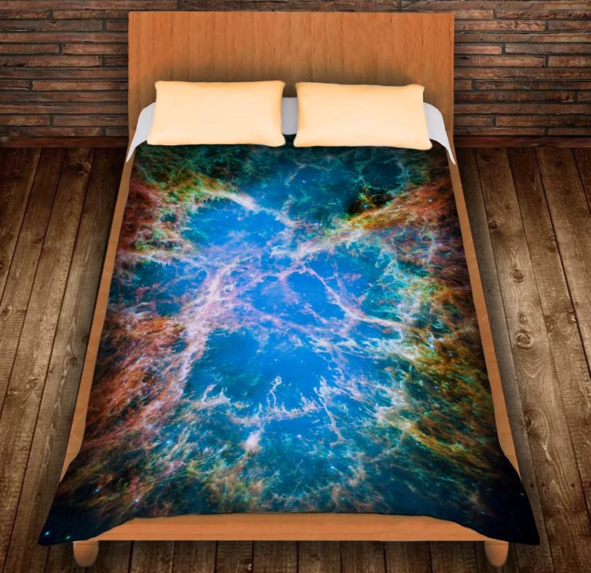 Плед с 3D принтом Крабовидная туманность 150x200 см (epi_0206)