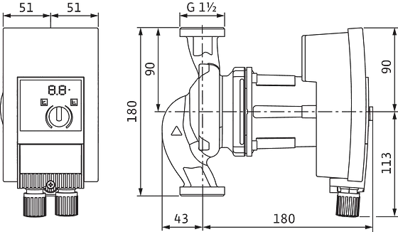 Циркуляційний насос Wilo Yonos MAXO-Z 25/0,5-10 PN 10 (2175539) - фото 3