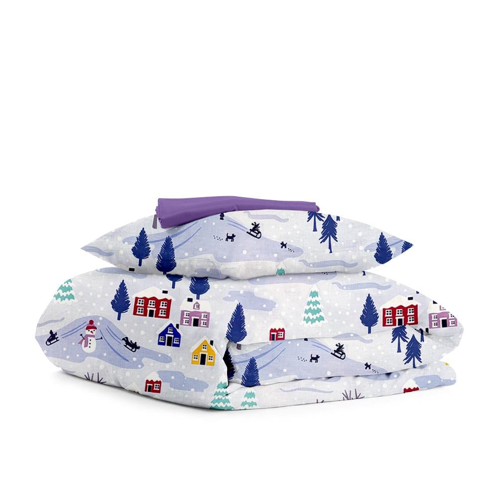 Комплект белья Cosas Snowman постельного подросткового на резинке 160х220 см (4822052109465)