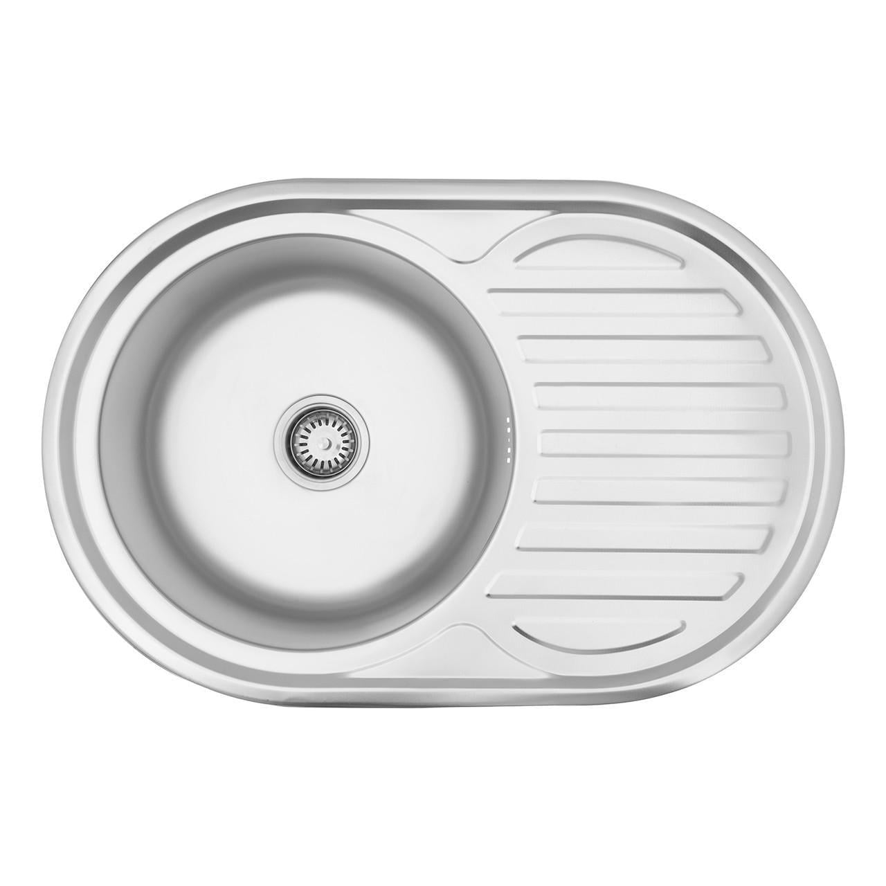 Мойка для кухни Kroner KRP Satin 7750 0,8 мм
