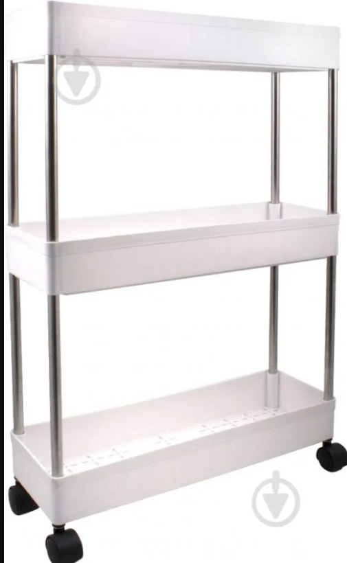 Етажерка прямокутна підлогова 3 полиці (33233106)