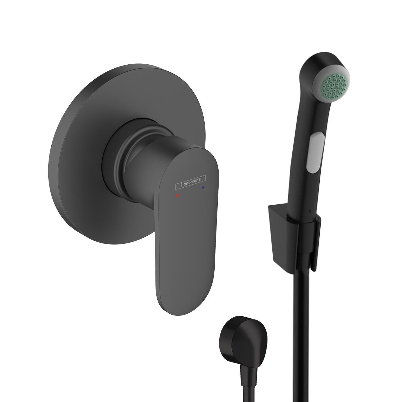 Змішувач для гігієнічного душу Hansgrohe Vernis прихований 20230005 Чорний (176430)