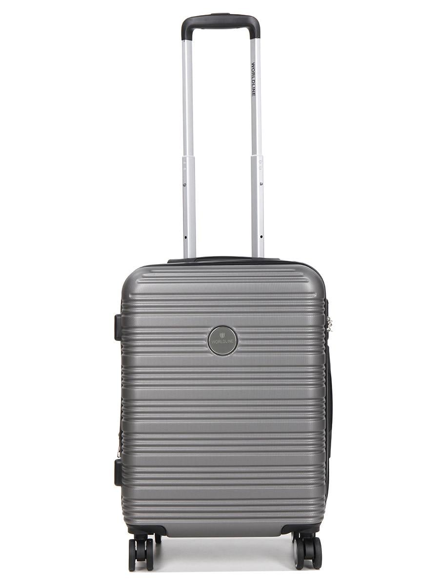 Чемодан Франция малый Worldline S 55х40х25+5 см 50 л 2,9 кг Серый (805)