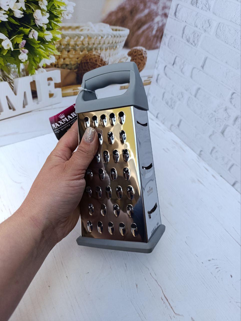 Тертка Maxmark MK-CT9002 чотирьохгранна 9,4х6,8х22 см Сірий - фото 3 Тертка Maxmark MK-CT9002 чотирьохгранна 9,4х6,8х22 см Сірий - фото 3