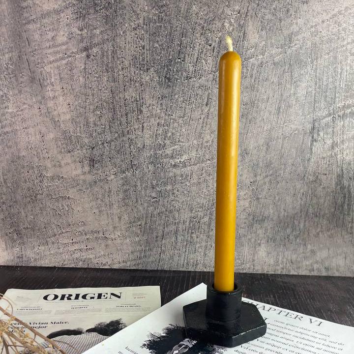 Свічка воскова 25 см 1 шт. Жовтий