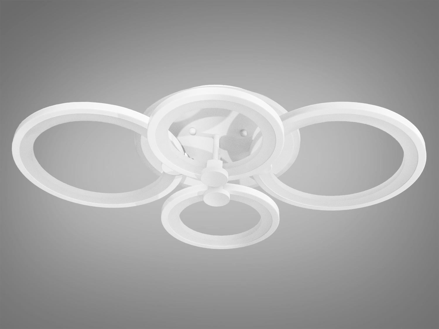 Люстра светодиодная в детскую с подсветкой 8022-4WH-LS 60W на 10 м2 Белый (1494853693) - фото 2 Люстра светодиодная в детскую с подсветкой 8022-4WH-LS 60W на 10 м2 Белый (1494853693) - фото 2