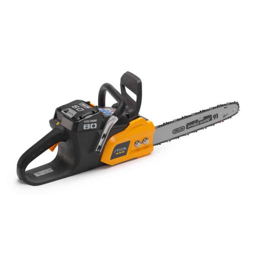 Пила цепная аккумуляторная STIGA SC80AE Li-Ion 80В 40 см 3/8" (30106296) - фото 2 Пила цепная аккумуляторная STIGA SC80AE Li-Ion 80В 40 см 3/8" (30106296) - фото 2