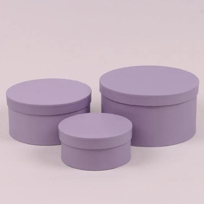 Комплект коробок для квітів Flora Сірий 3 шт. (38254) - фото 1 Комплект коробок для квітів Flora Сірий 3 шт. (38254) - фото 1