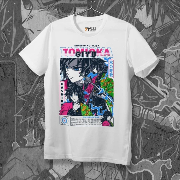 Футболка мужская с принтом Клинок, уничтожающий демонов Гию Томиока 4 WE г. 48 (Anime0966)