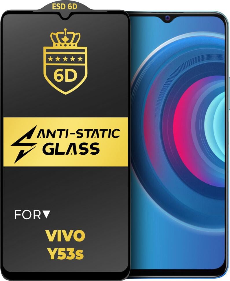 Захисне скло 6D Anti-Static Vivo Y53s Glass Shield