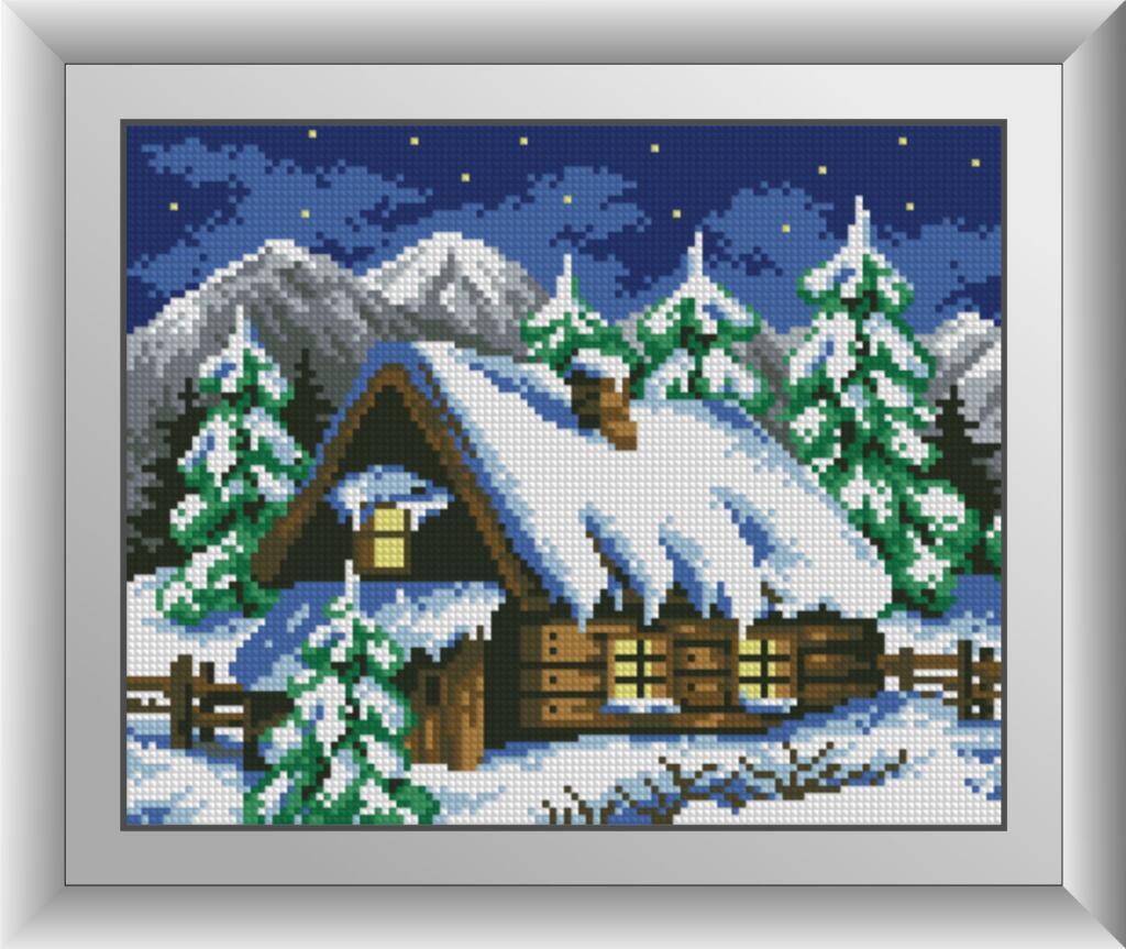 Алмазная мозаика Dream Art Зимний домик 24х30 см (DA.30061)