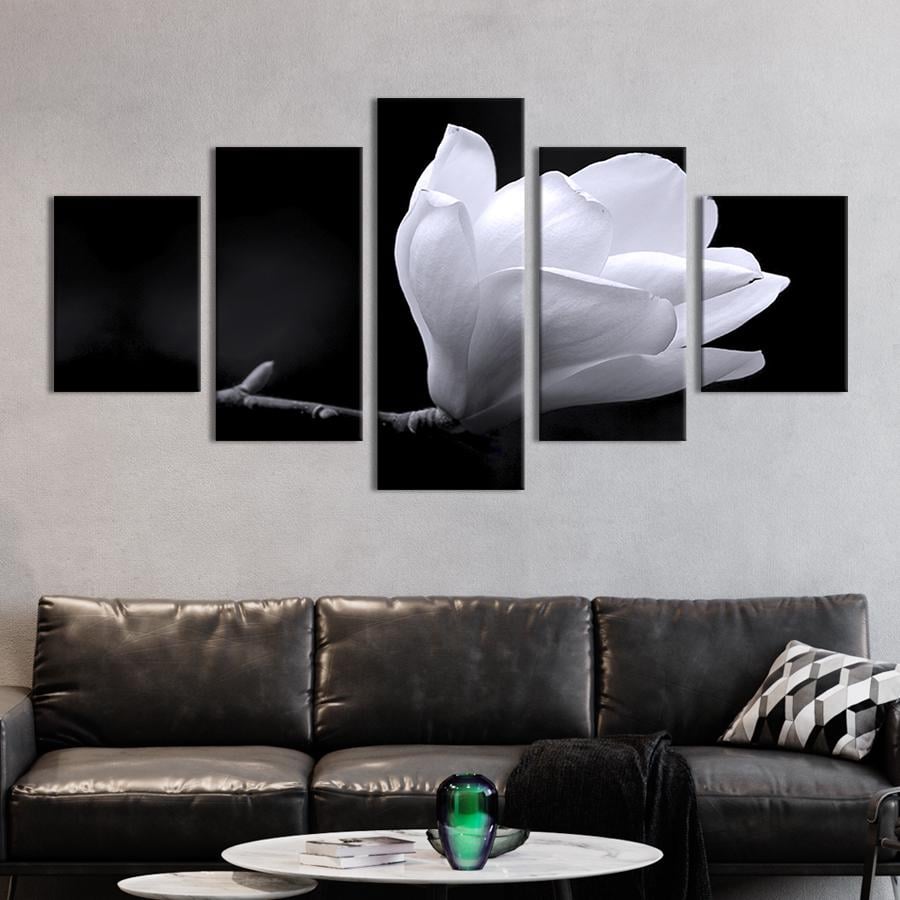 Модульная картина из 5 частей на холсте интерьерная картина Хрупкая магнолия 187x94 см (227-52) Модульная картина из 5 частей на холсте интерьерная картина Хрупкая магнолия 187x94 см (227-52)