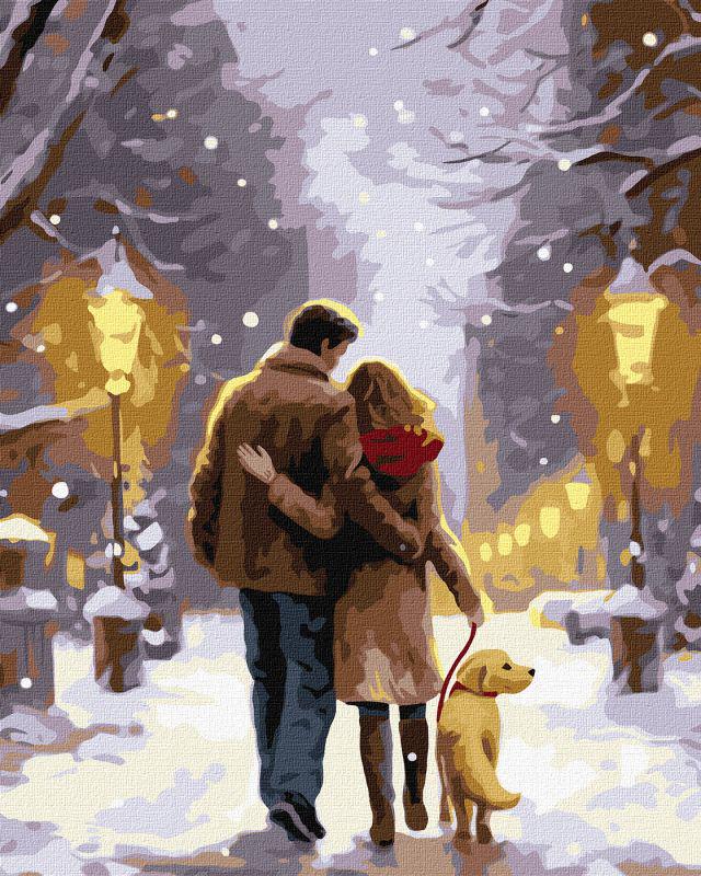 Набір для розпису по номерах Ideyka Сімейна прогулянка КНО8348 40x50 см (MTT-172963)