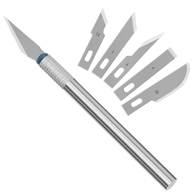 Макетний ніж для творчості 6 лез різної форми (137502)