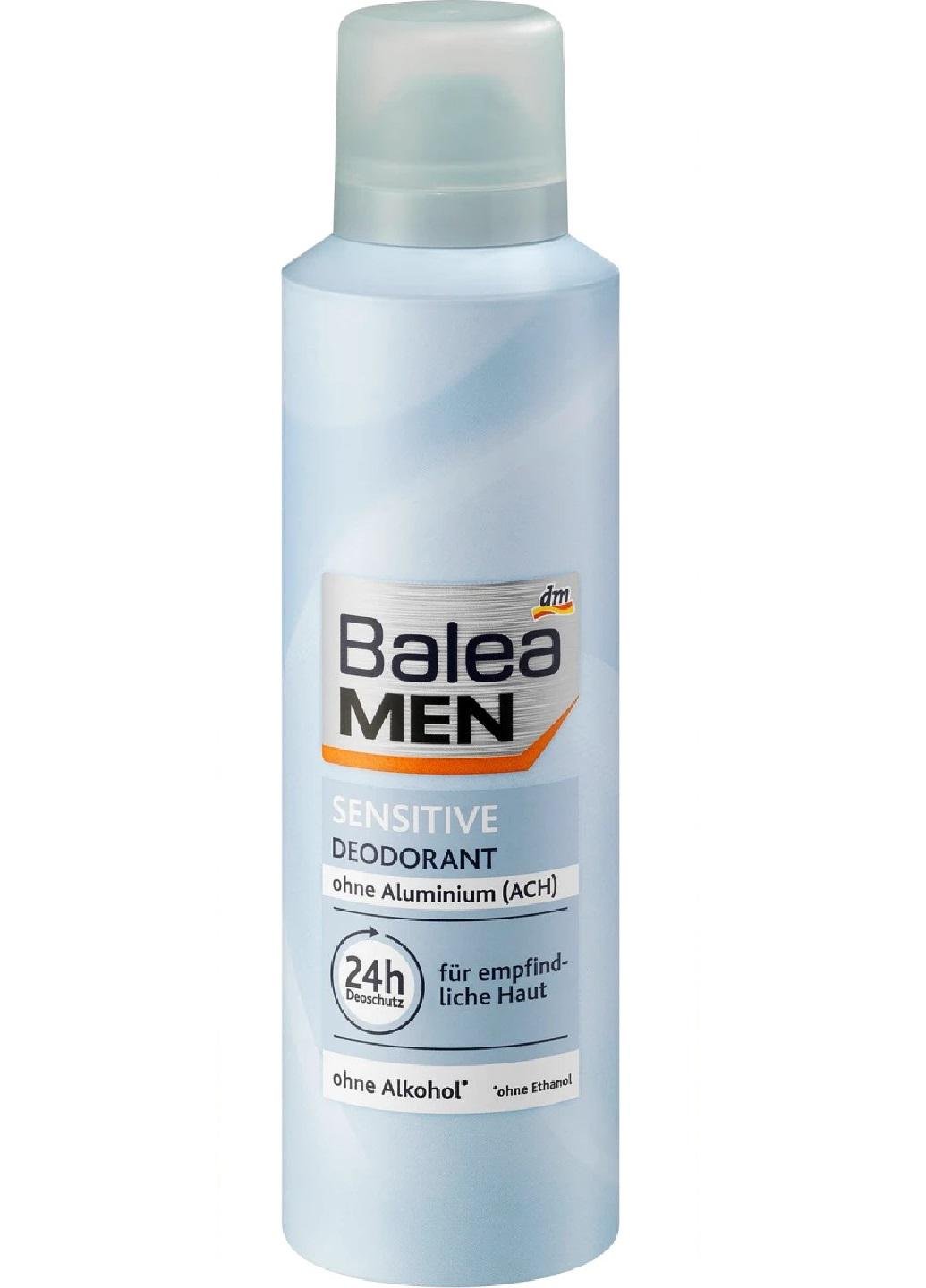 Аэрозольный дезодорант Balea Men Sensitive 24h 200 мл для чувствительной кожи (Е-01090)