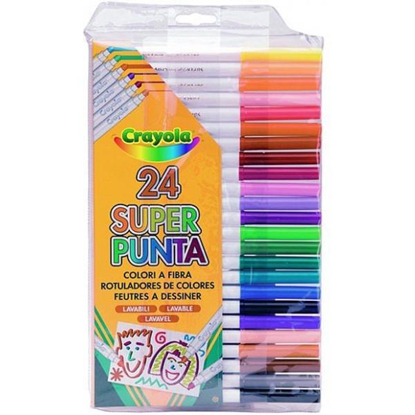 Набір тонких фломастерів Crayola 24 шт. (7551) - фото 1