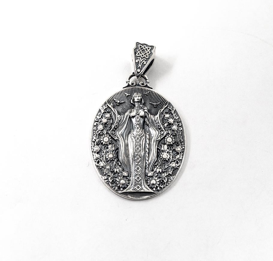 Кулон оберег Maxi Silver 9682 Лада богородица и жар-птица (89682)