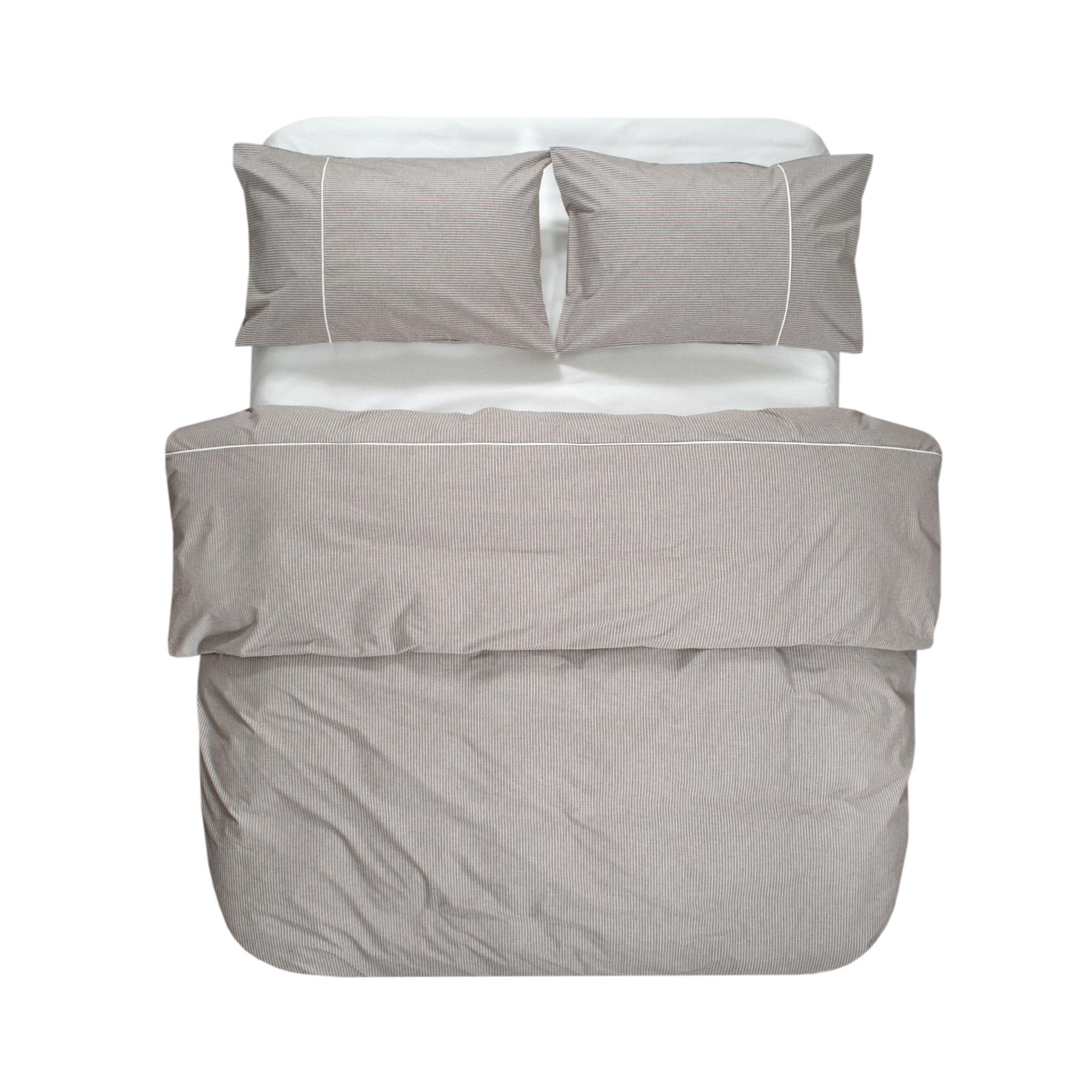 Комплект постельного белья Lotus Home Premium Percale Stripe семейный Коричневый (26668172) - фото 1 Комплект постельного белья Lotus Home Premium Percale Stripe семейный Коричневый (26668172) - фото 1