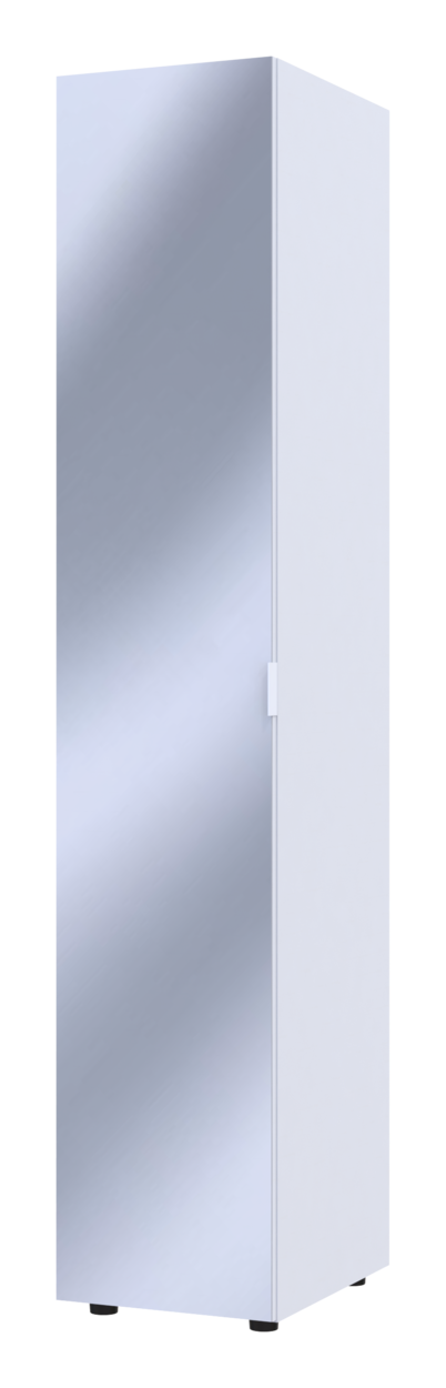 Шкаф для одежды Doros Гелар с зеркалом 39х49,5х203,4 см Белый (44900242)