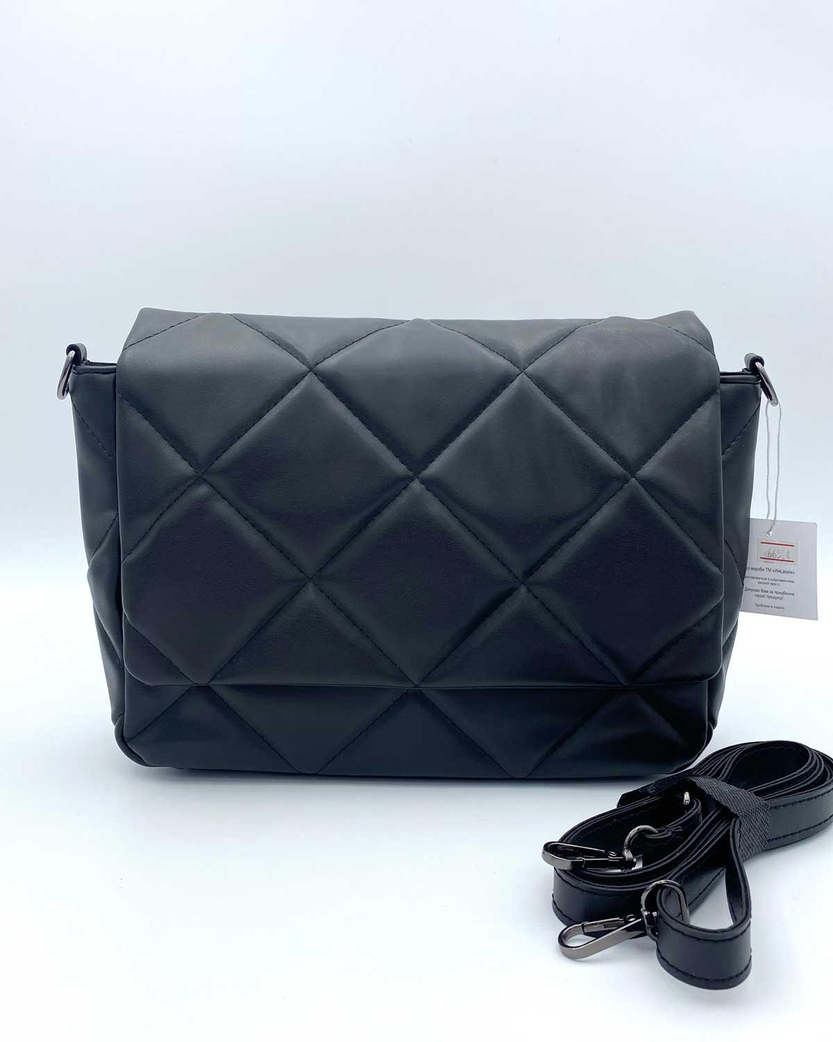 Сумка женская Welassie кросс-боди экокожа стеганая Черный (wel-66524)