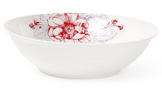 Салатник фарфоровый Цветы 1200 мл Ø 23 см (BD-320-157)