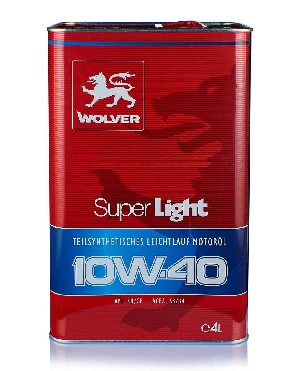 Моторне мастило Wolver Super Light 10W-40 4 л (964)