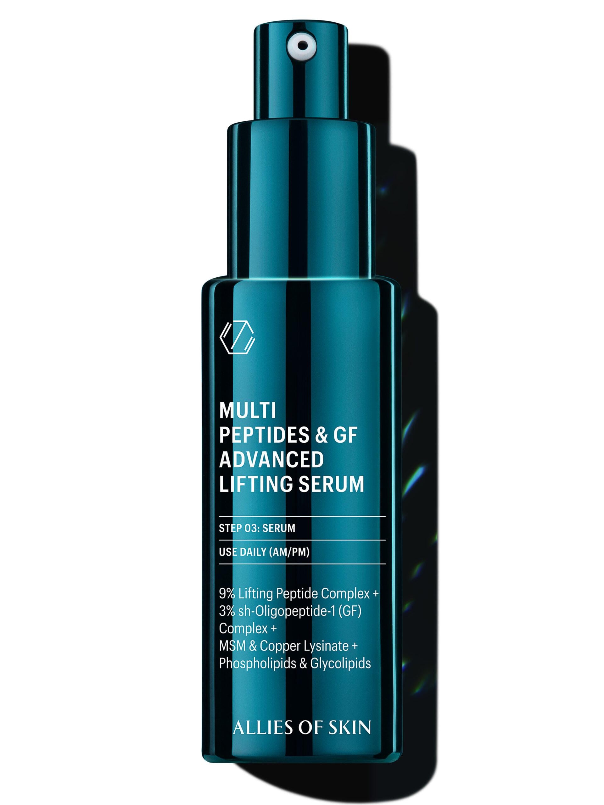 Сыворотка мультипептидная с лифтинговым эффектом Allies Of Skin Multi peptides&GF advanced lifting serum 30 мл